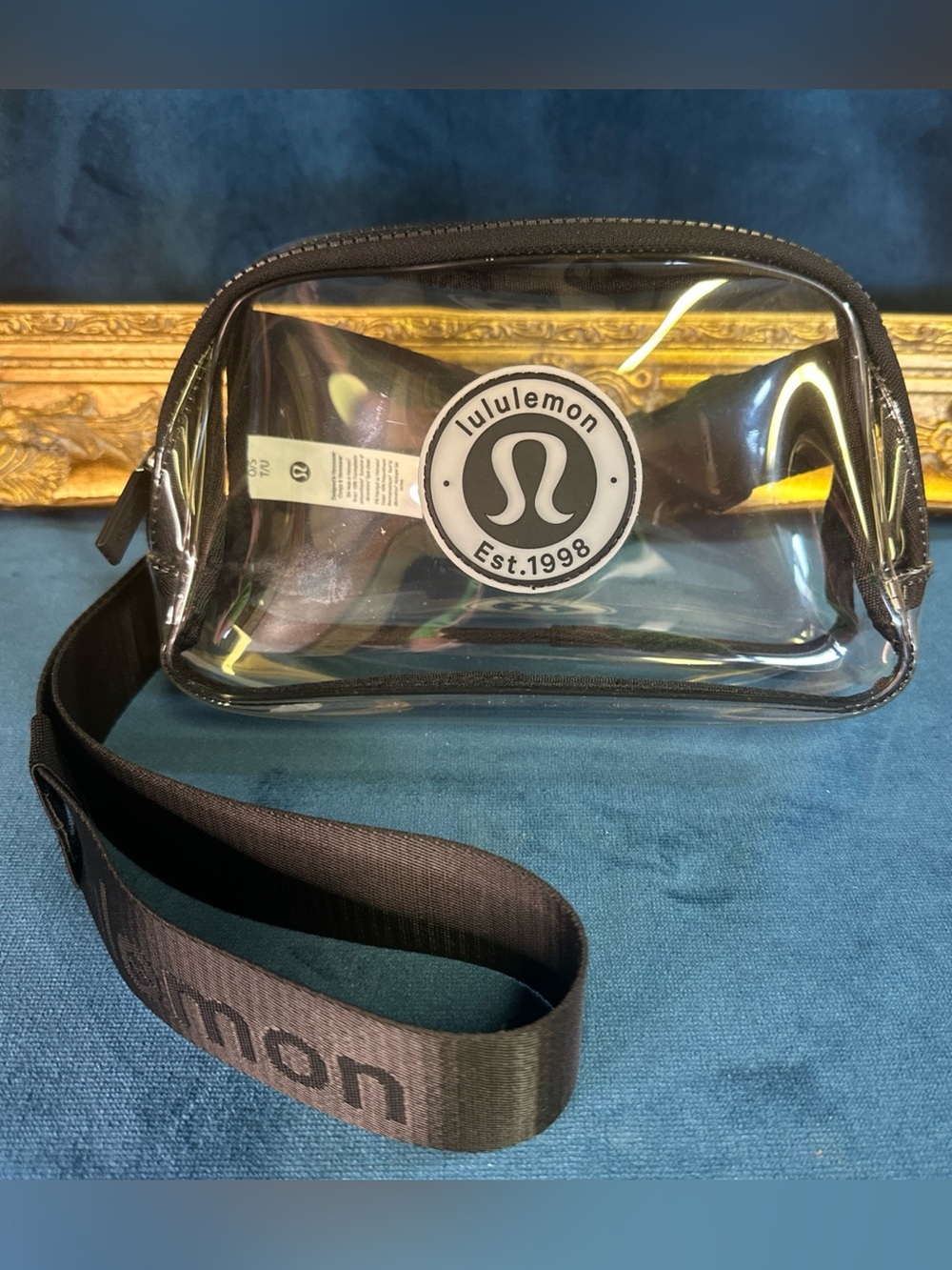 Lululemon Everywhere Belt Bag Logo 1L Clear Black Purse Stadium Concert Fanny